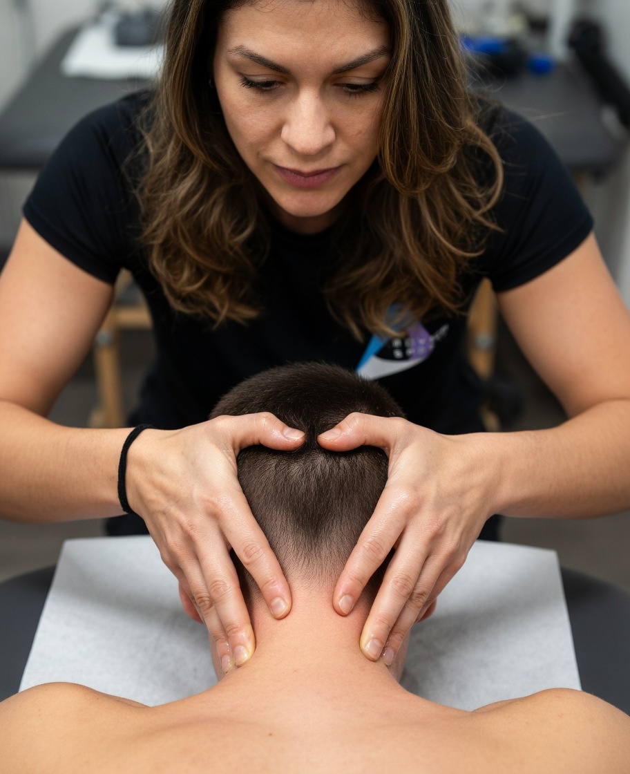 Avaliação clínica de pescoço e região cervical